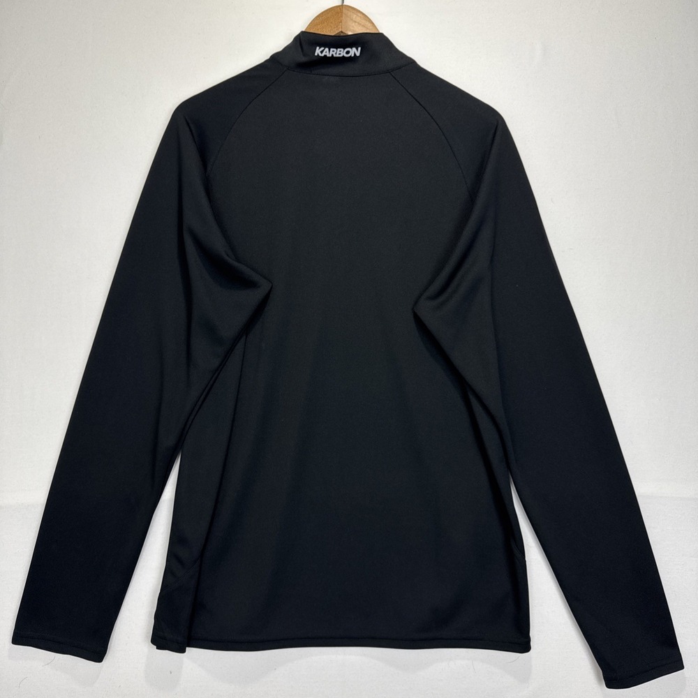 Karbon 1/4 Zip Pullover Sweaters Mens L Black K-Wick Performance‎ Athletic - Picture 9 of 9